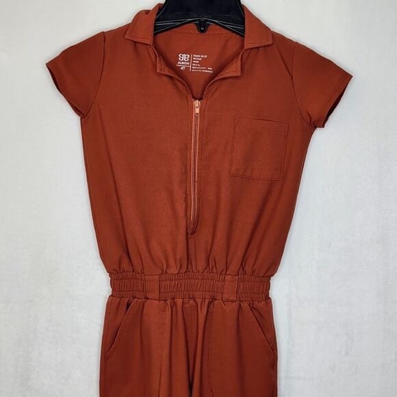 Albion Rustic Orange Jumpsuit Size 4T - Picture 2 of 8